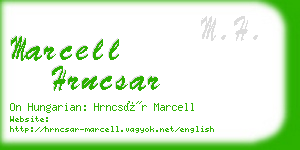 marcell hrncsar business card